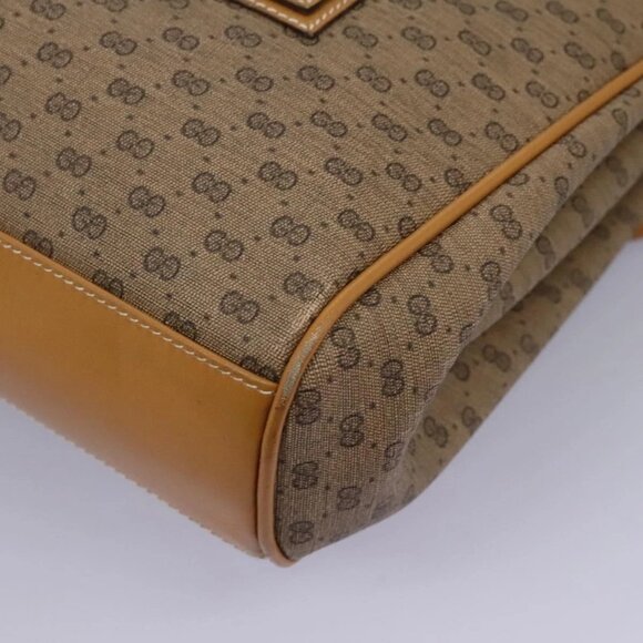 GUCCI Micro GG Supreme Shoulder Bag PVC Beige Gold 001 115 1199 Auth ep7488 - Picture 4 of 16